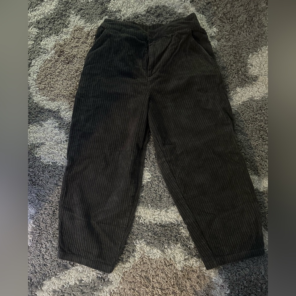Women’s Dark grey Corduroy Barrel Pants